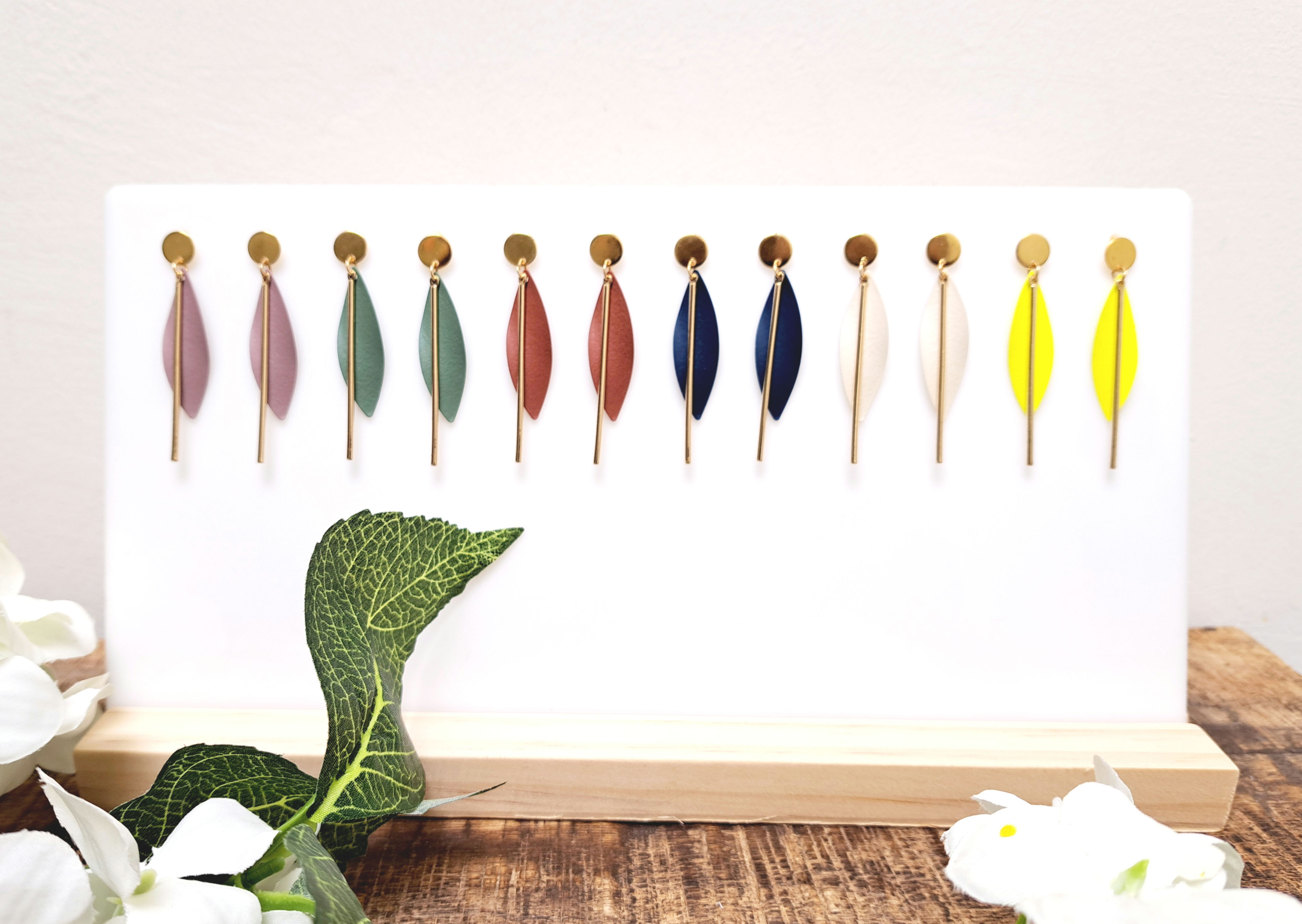 oorbellen - Joy - Long Twist - sunny yellow 