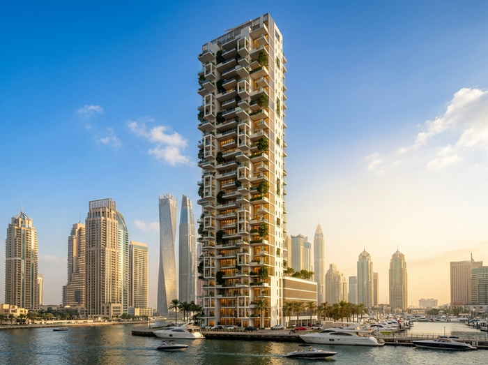 Apex Tower, Dubai, UAE, Residential, Apartments, Residential Building, Apartments Building, facade design, architecture, concept design, Consortio
