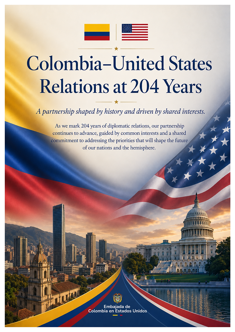 Marking 204 years of Colombia–United States relations.