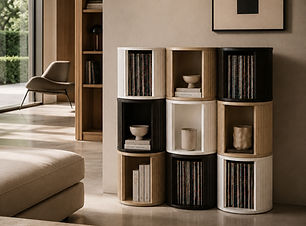 Salon moderne et minimaliste intemporel