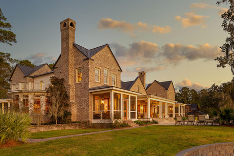 Atlanta real estate photographer, twilight at a large plantaion estate