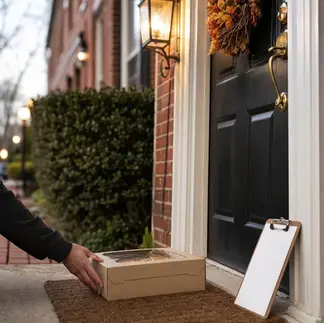 Bakery delivery doorstep Bel Air, MD rowhouse