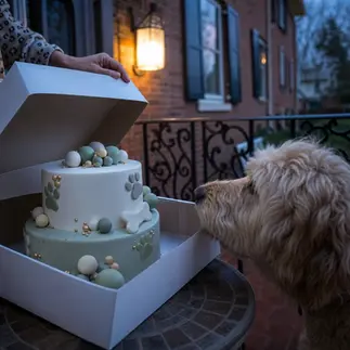 Custom cake porch delivery Fallston, MD brick home