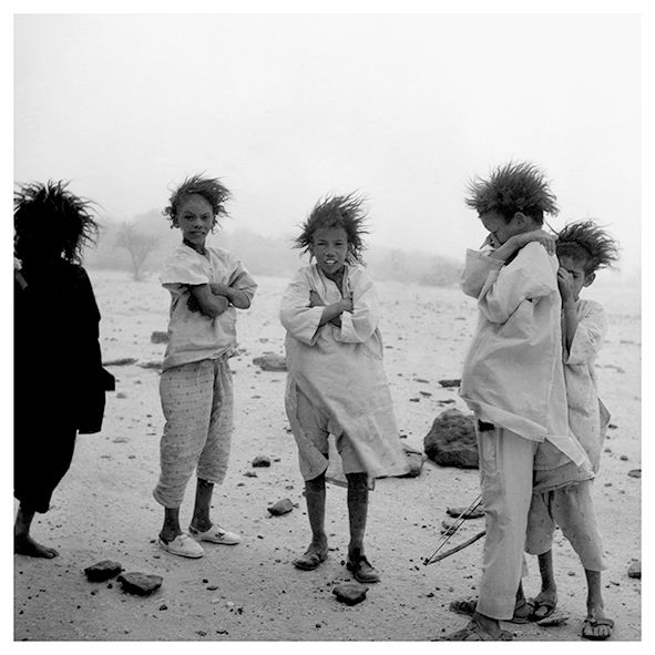L'Harmattan, vent de sable et de poussière, venu du sahara. Vallée d'In Waggar.