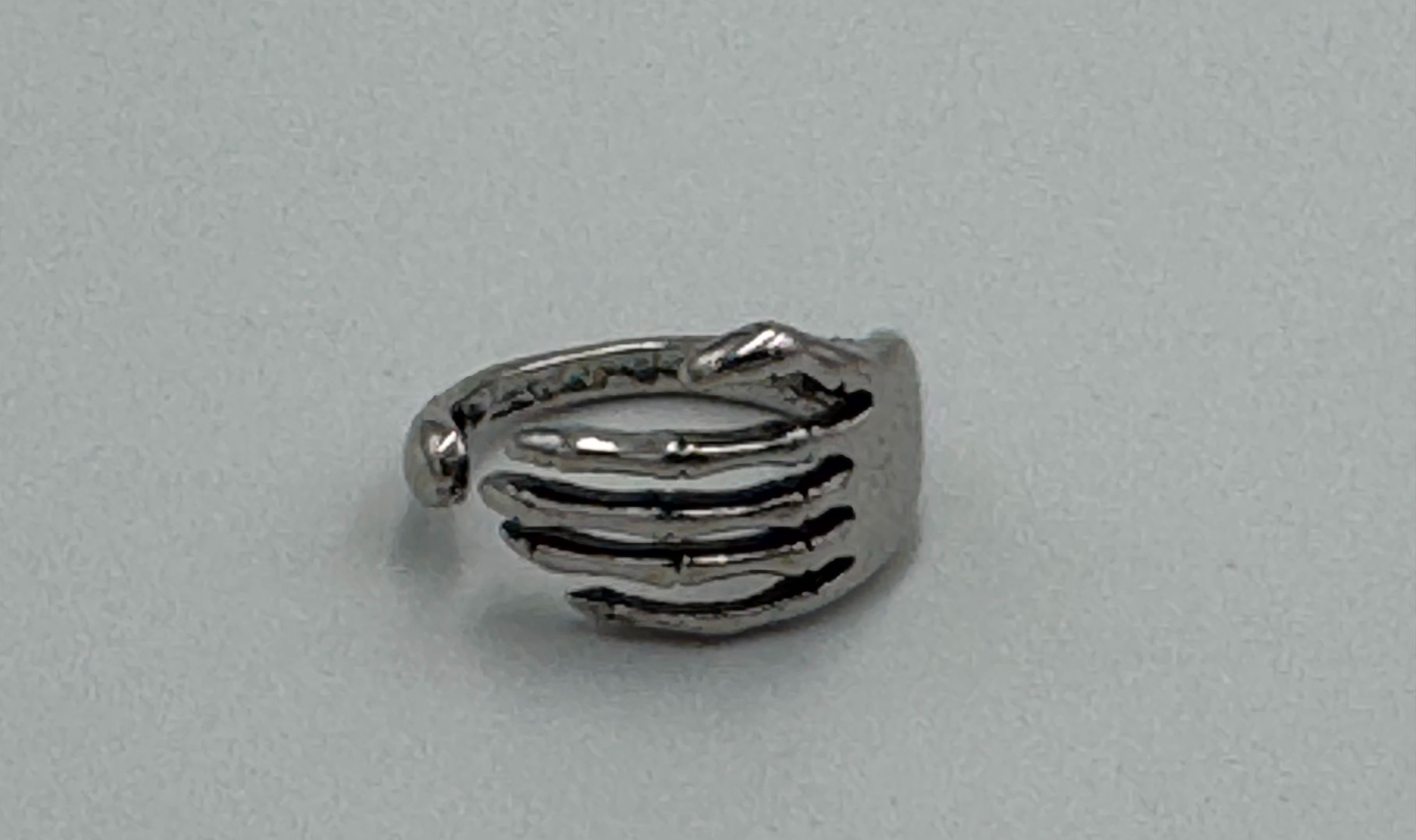 Trendy Skull Hand Design Adjustable Ring