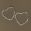 Thumbnail: Heart Shape Hoop Earrings