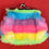 Thumbnail: Stripe Plush Zipper Coin Purse