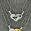 Thumbnail: Stainless Steel I Love You Heart Couples Necklaces 2pc