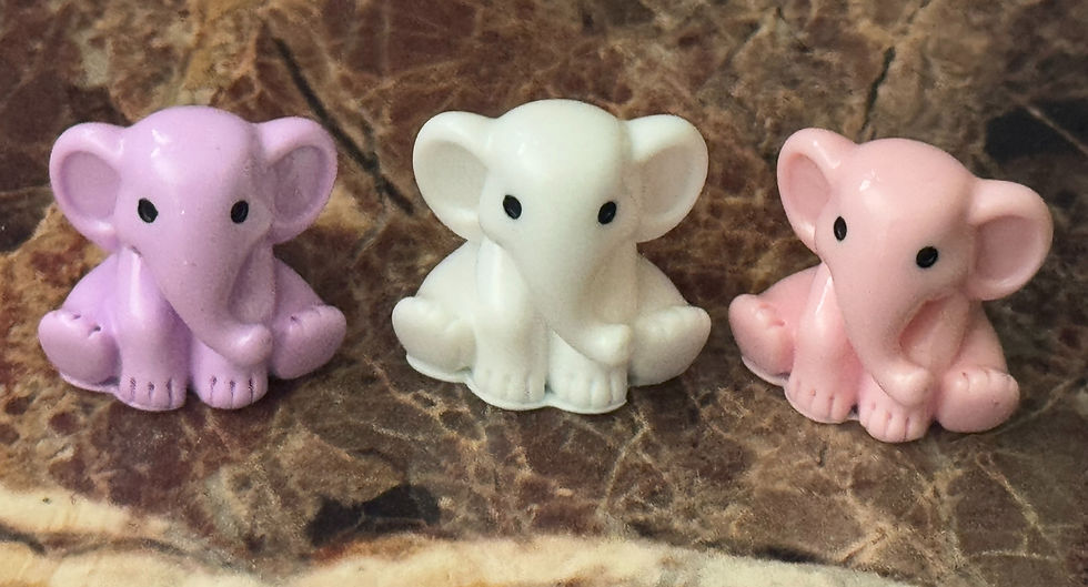Small Cute Elephant Decorations Resin