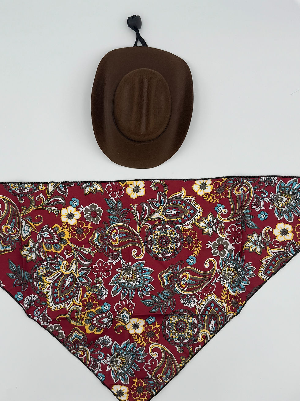 Thumbnail: Med Size Pet Cowboy Hat and Scarf