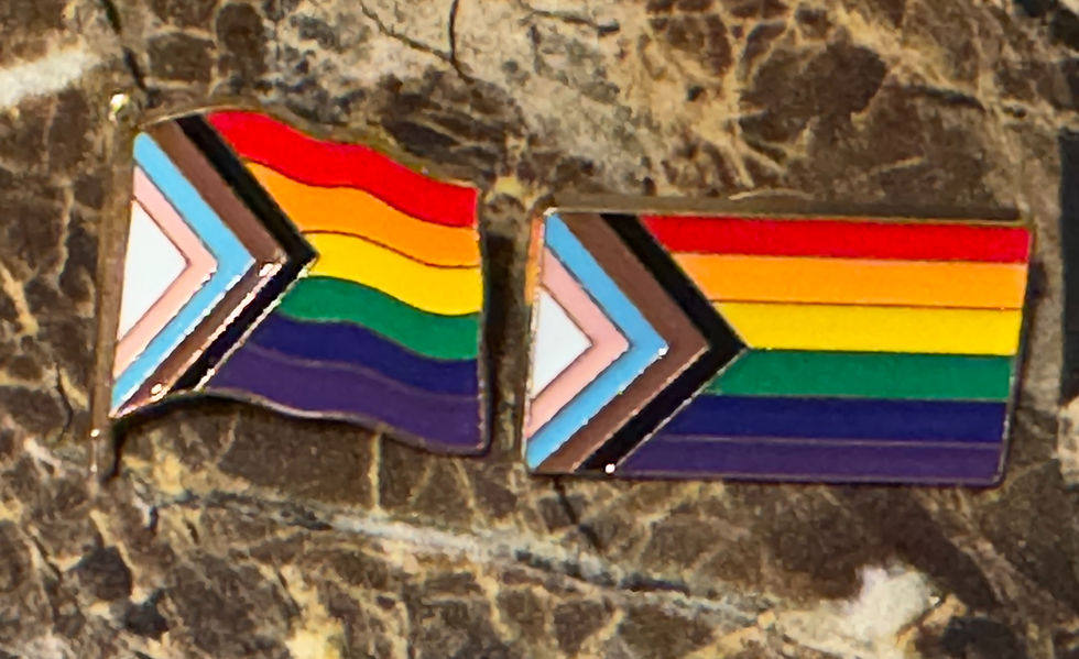 Flag Shape Alloy Enamel Stoving Varnish Brooch
