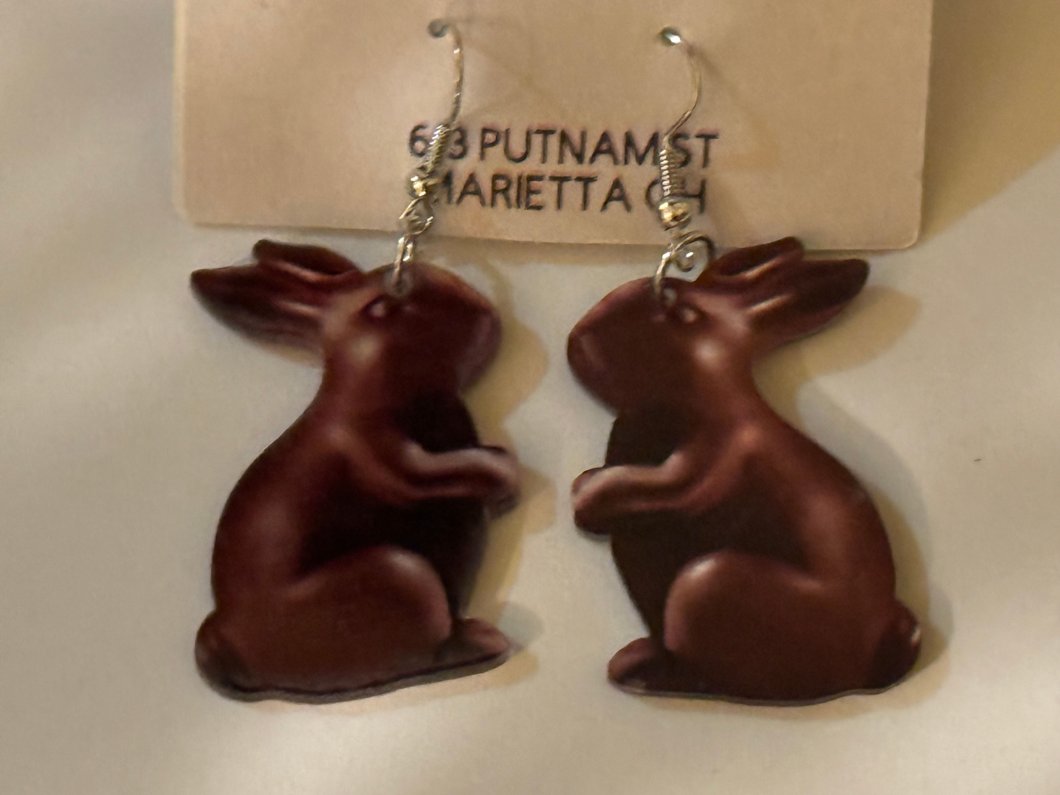 Rabbit Bunny Design Dangle Earrings