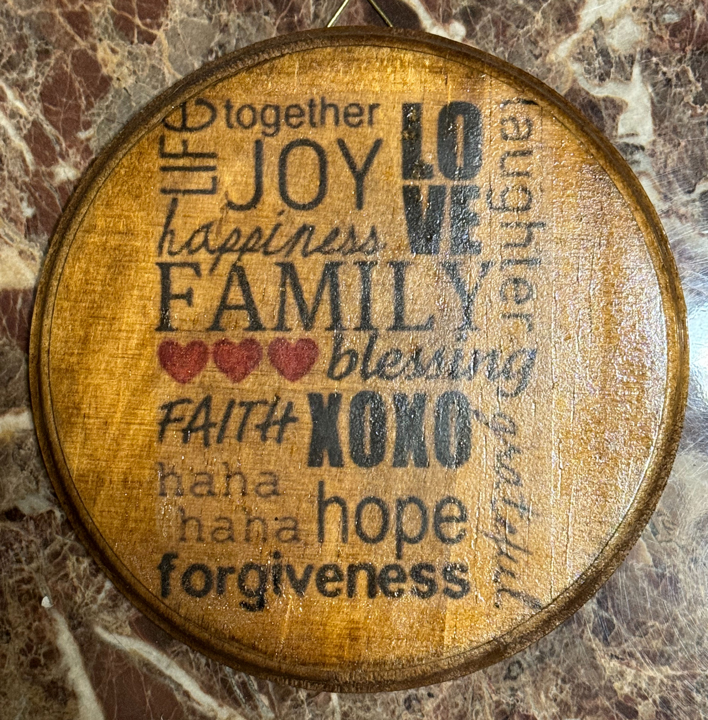 Handmade Family XOXO Wall Decor