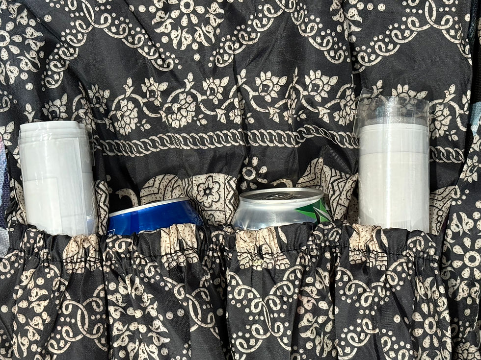 Thumbnail: Elephant Print Many Pockets, Waterproof Backpack