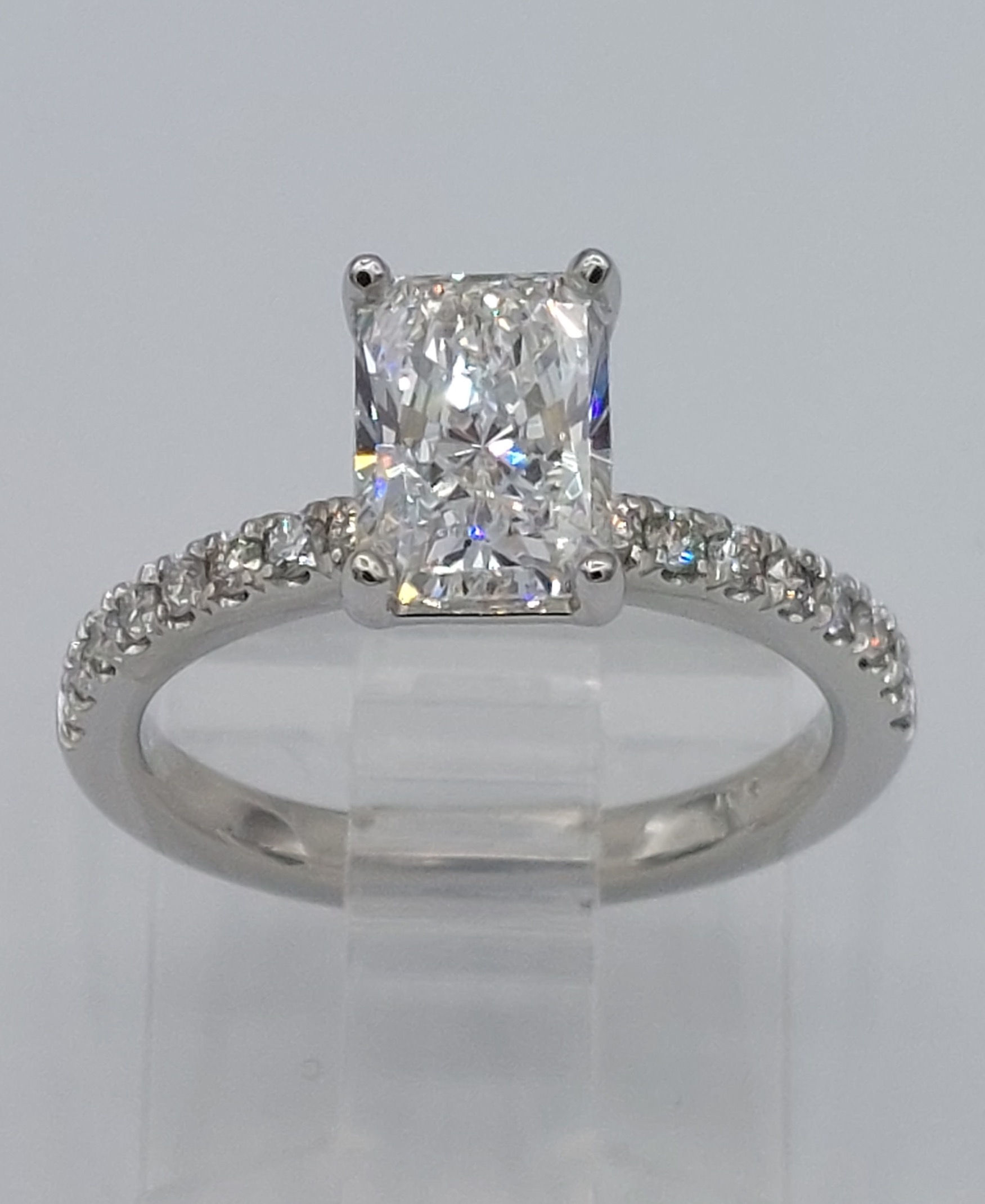 Diamond Accent Radiant Engagement Ring