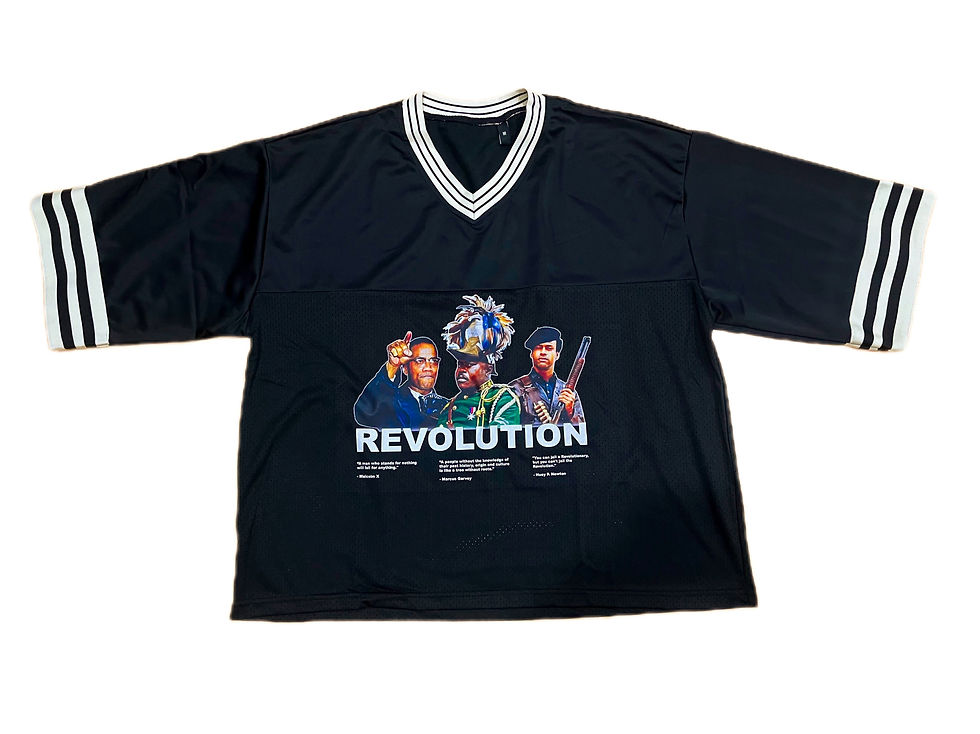 Hockey Jersey - Revolution Malcolm X, Marcus Garvey, Huey Newton