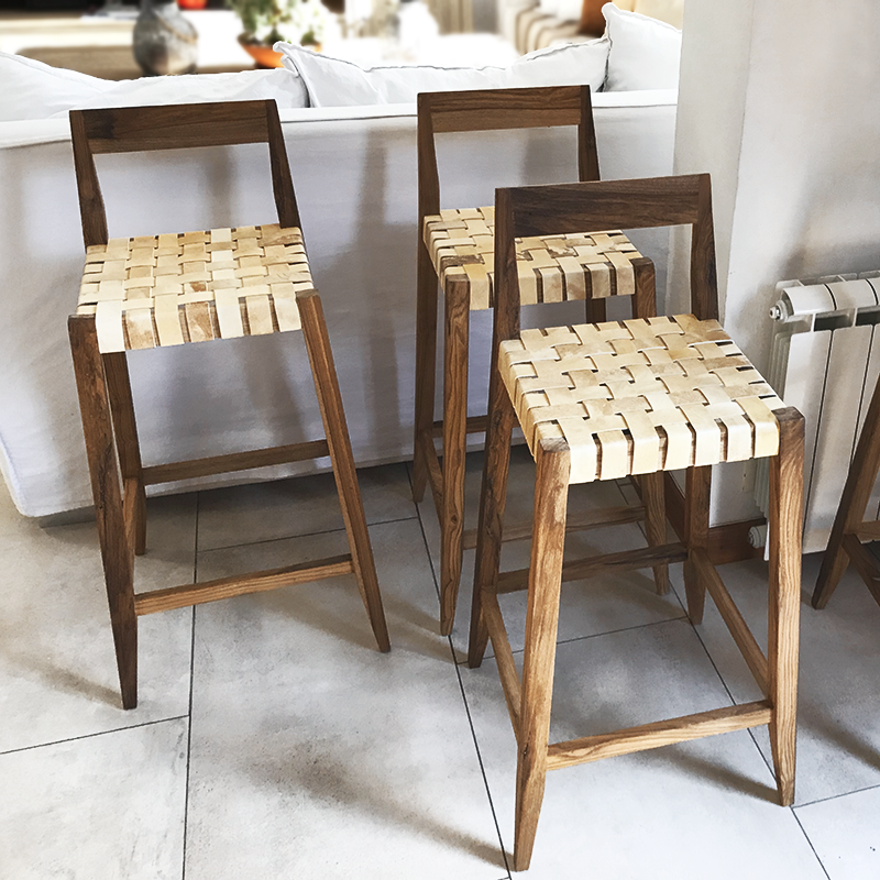 Miniatura: Banqueta NN con cuero