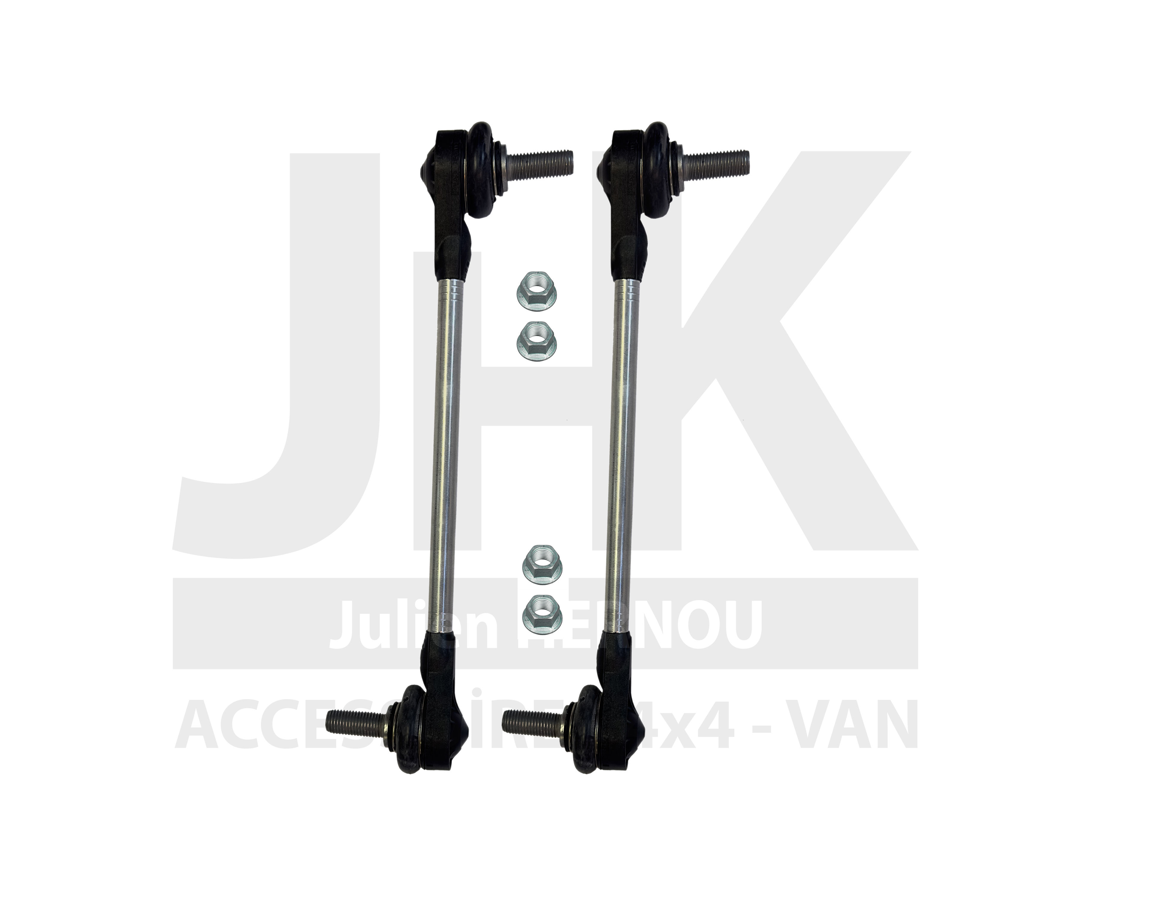 2 BIELLETTES DE BARRE STABILISATRICE VW (version ronde) avec écrous