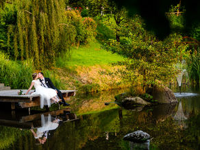 Annica und Martin feiern auf dem Hofgut Hohenstein in Lautertal ihre Hochzeit
