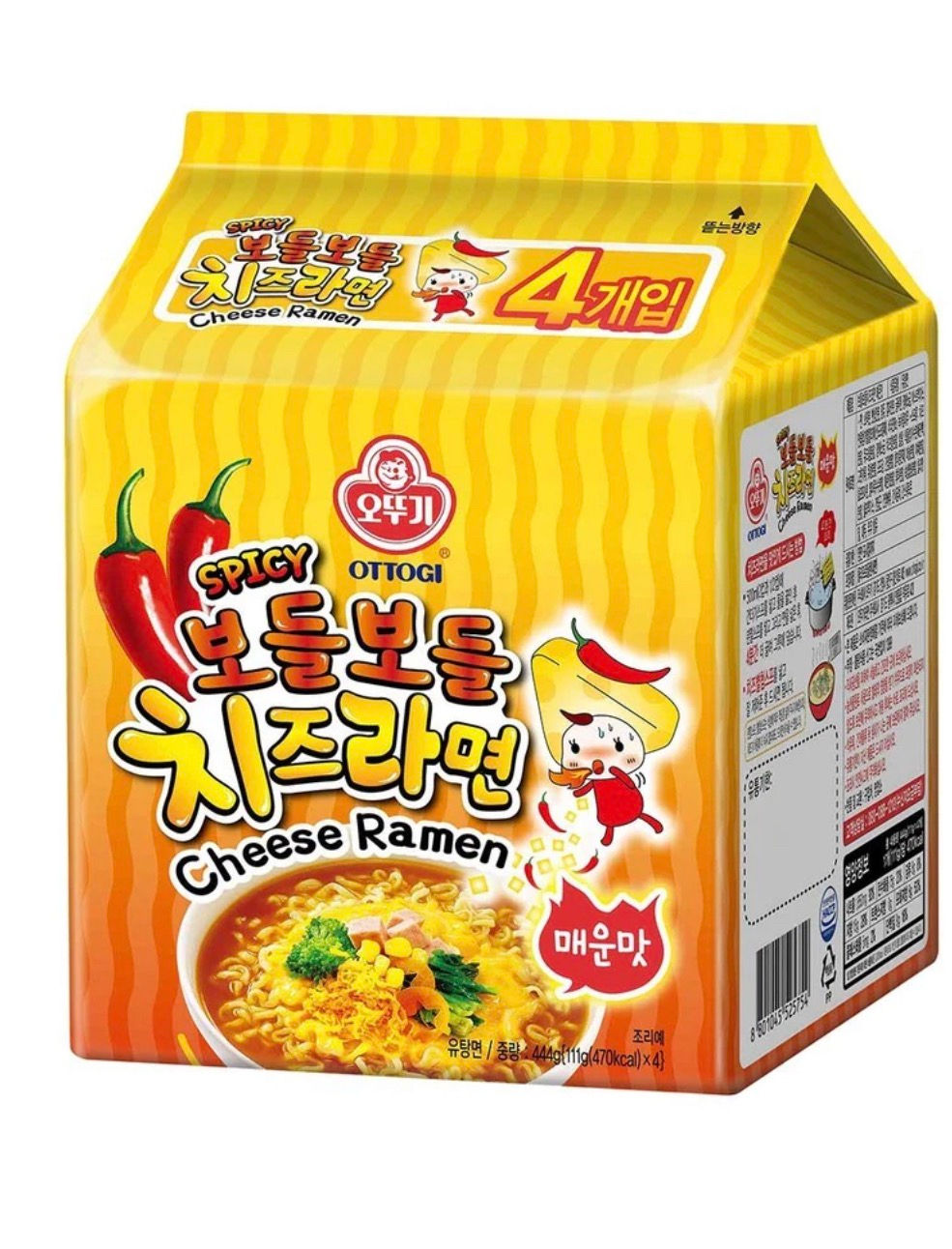 Ottogi SpicyCheese Ramen 111gx4辣起司
