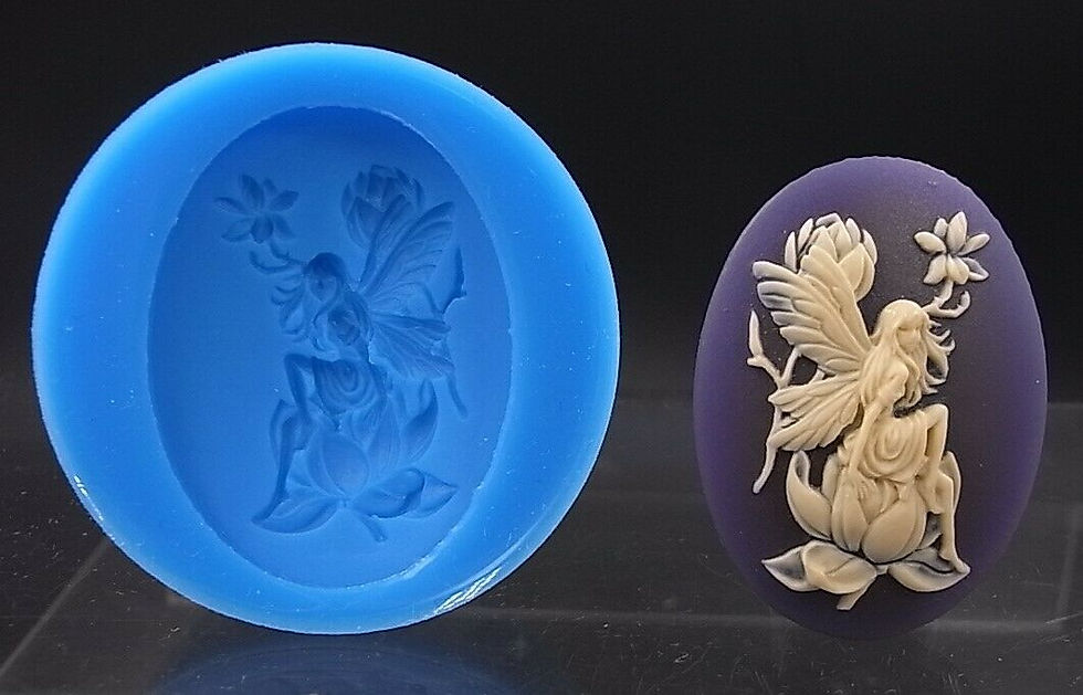 Stampo in silicone cammeo fata da giardino fatto a mano fai da te