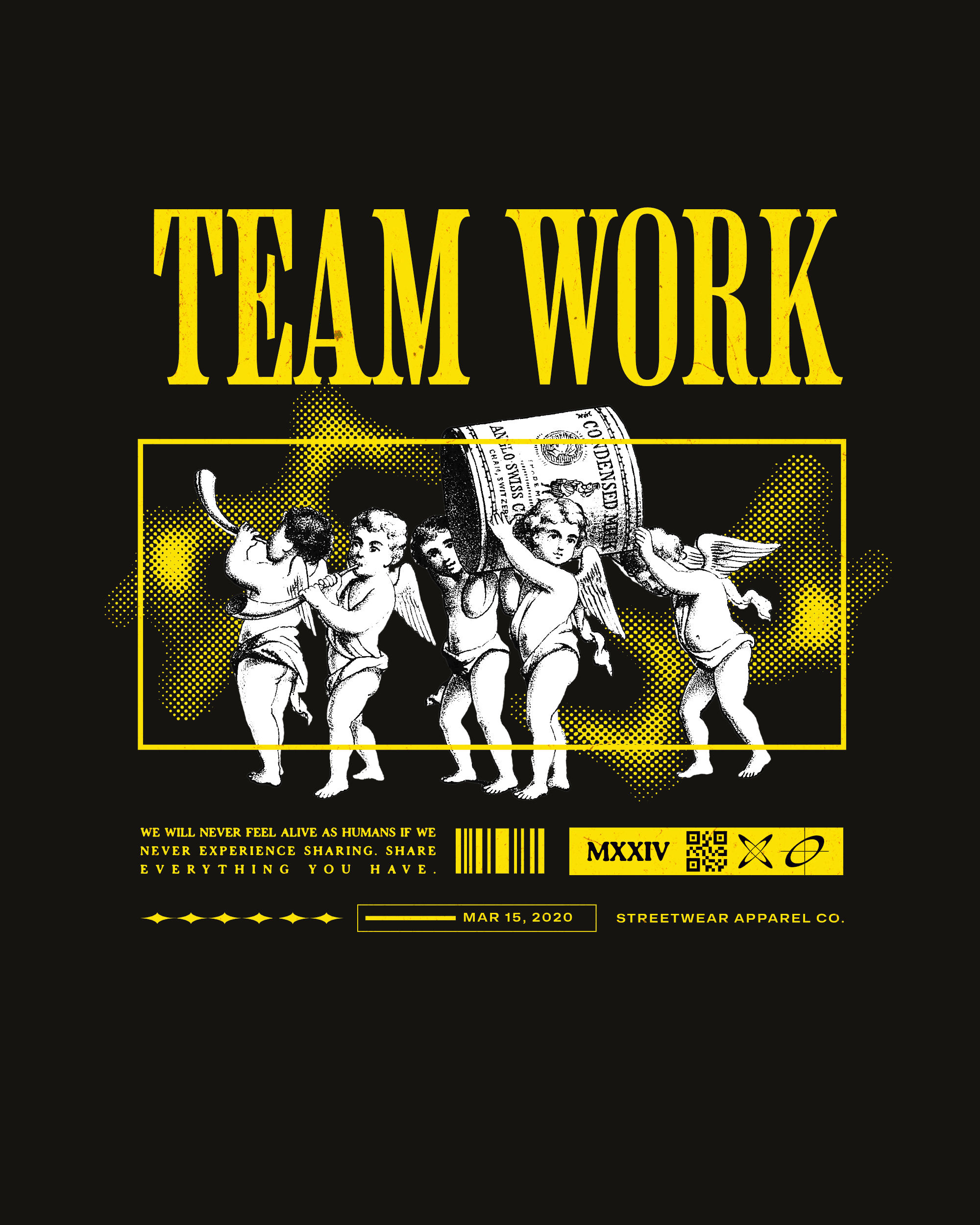 Full Color DTF Heat Transfers Team Work