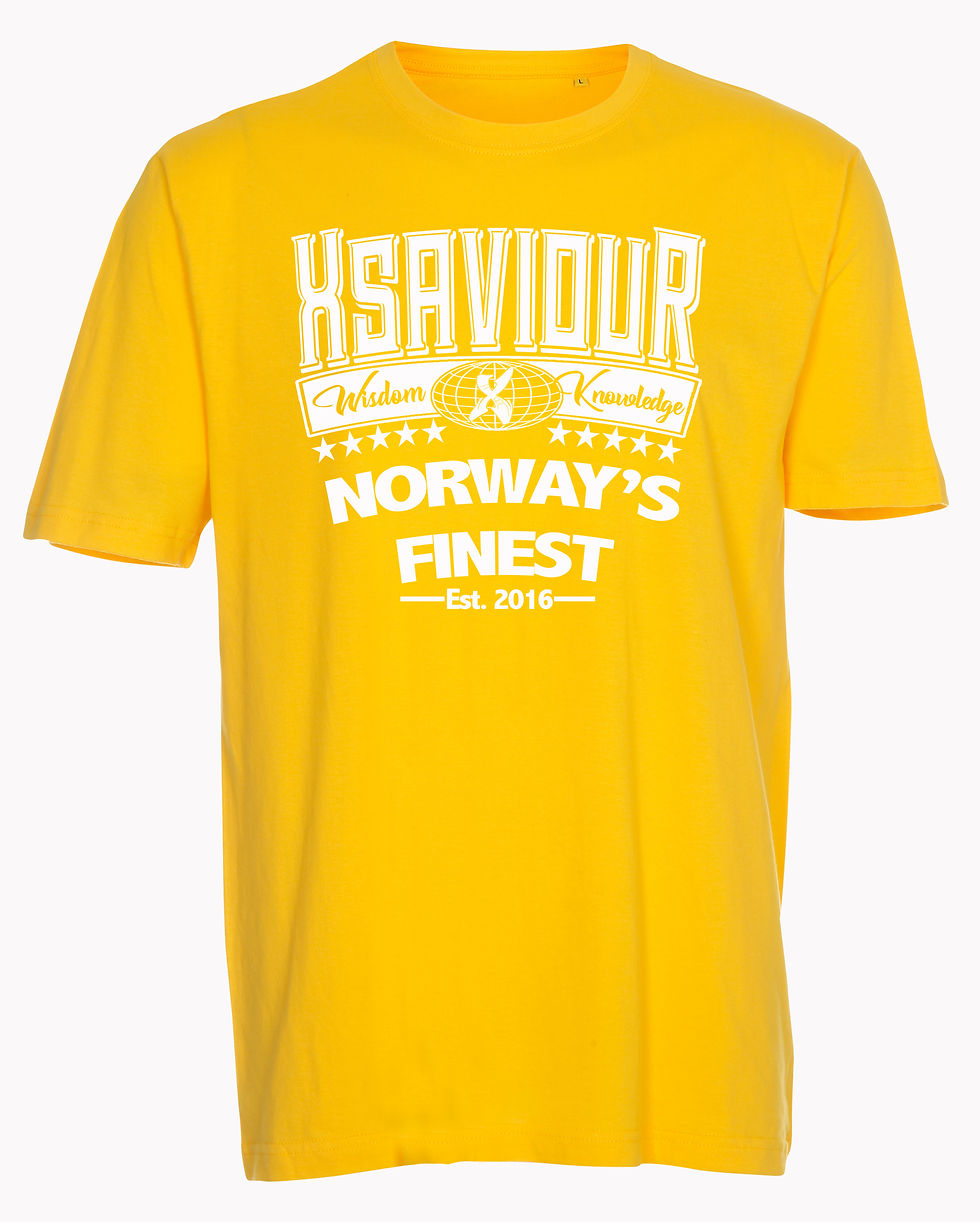 Miniatyrbilde: Xsaviour White on Yellow Wisdom Knowledge Tee