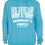 Thumbnail: Xsaviour White on Light Turquoise Wisdom Knowledge Hoodie