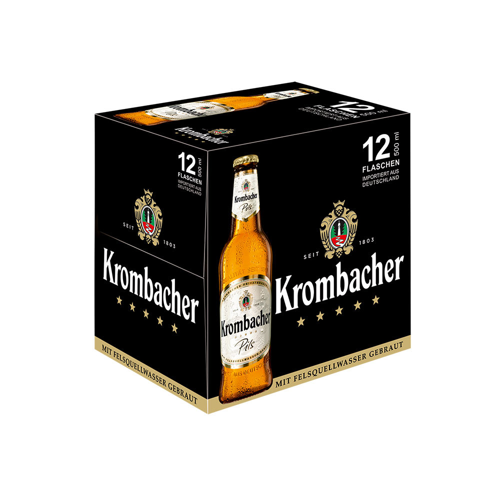 Krombacher Pils Bottle - 12 Pack