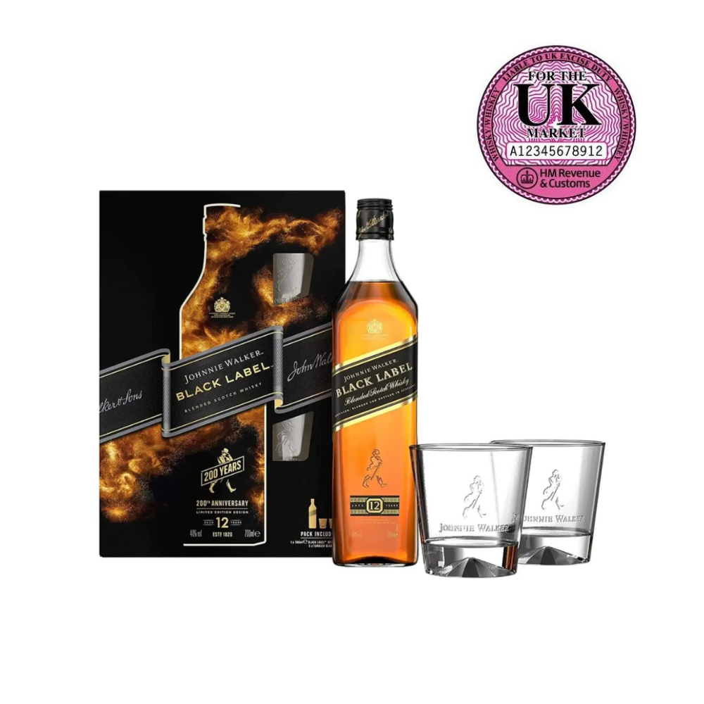 Johnnie Walker Black Label 200th Anniversary Gift Pack