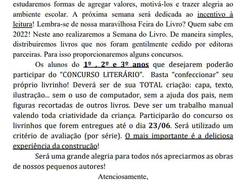 15/06 - Circular Semana do Livro 2021