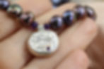 Thumbnail: Lotus Rune Necklace | Amethyst Pearl Statement Necklace UK