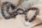 Thumbnail: Lotus Rune Necklace | Amethyst Pearl Statement Necklace UK