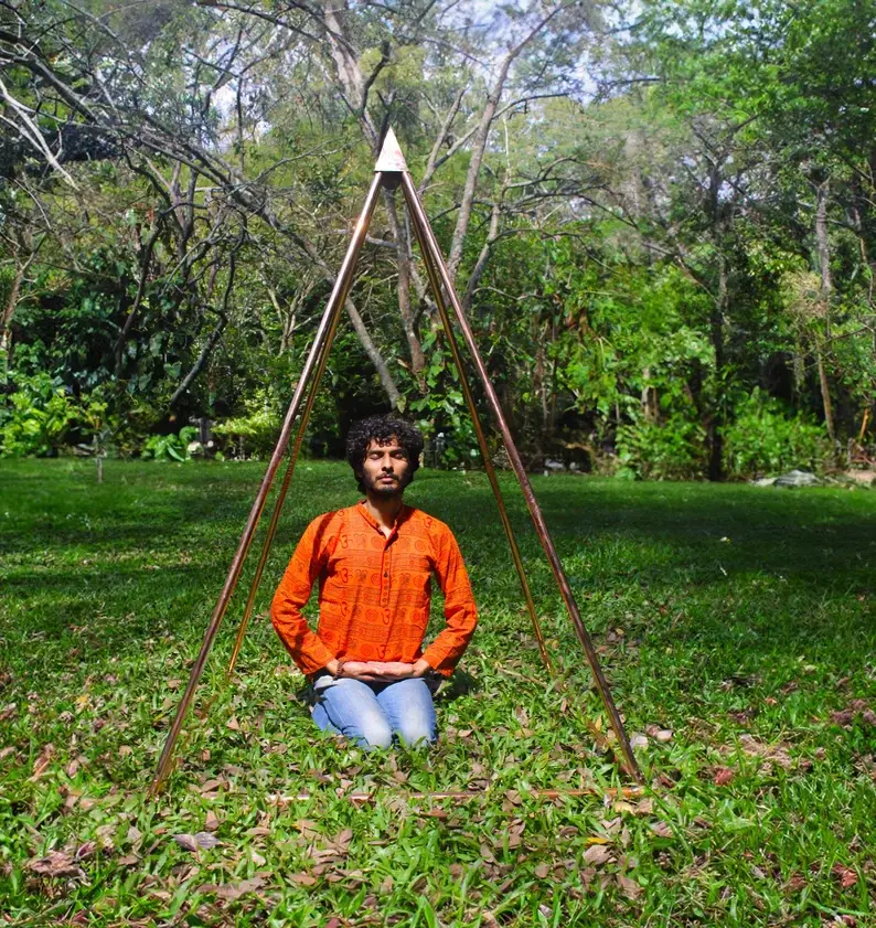 Thumbnail: 15 X 13 millimeter  outer diameter  Nubian Copper Pyramid connector kit