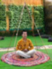 Copper Lite duty Nubian 4 Feet Meditation Pyramid ( portable ) with shree