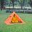 Thumbnail: 6 Feet Giza Portable ( Umbrella ) Pyramid with White and Orange Tent