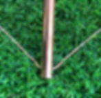 Thumbnail: Copper Lite duty Nubian 4 Feet Meditation Pyramid ( portable ) with shree