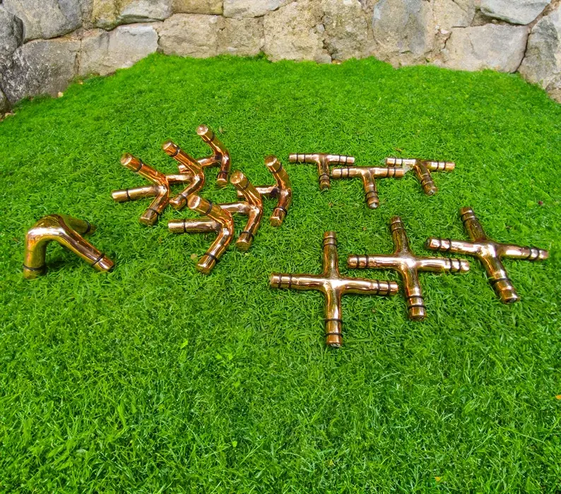 Thumbnail: Copper Markaba pyramid or Star Tetrahedron complete set