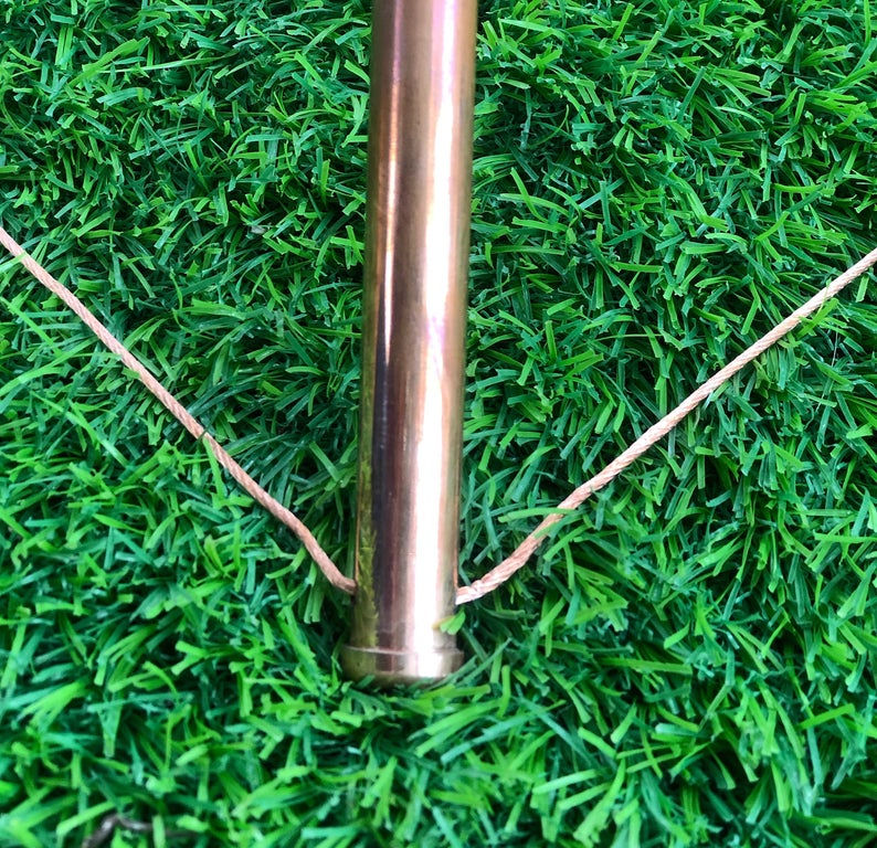 Thumbnail: Copper Lite duty Nubian 3 Feet Meditation Pyramid ( portable) with shree