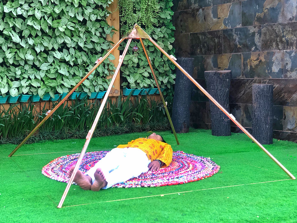 Thumbnail: 1 Inch NEW Copper Heavy duty Giza 6 Feet Meditation Pyramid ( portable ) with Sh