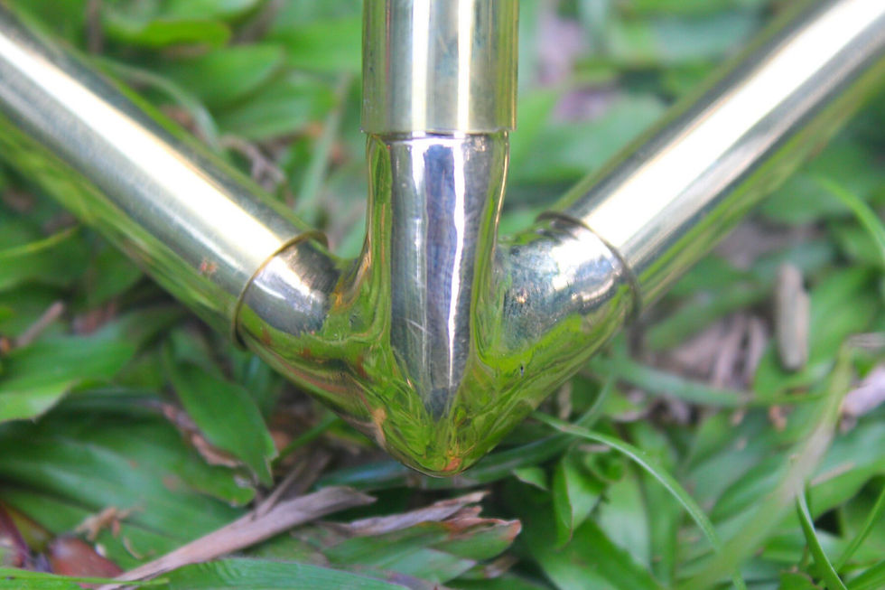 Thumbnail: Deluxe Brass Giza Lite Duty Meditation Pyramid