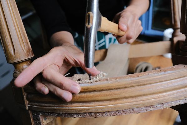 Mathilde at the workshop