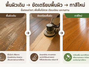 ทาสีใหม่ทับสีเก่าได้เลยไหม ?