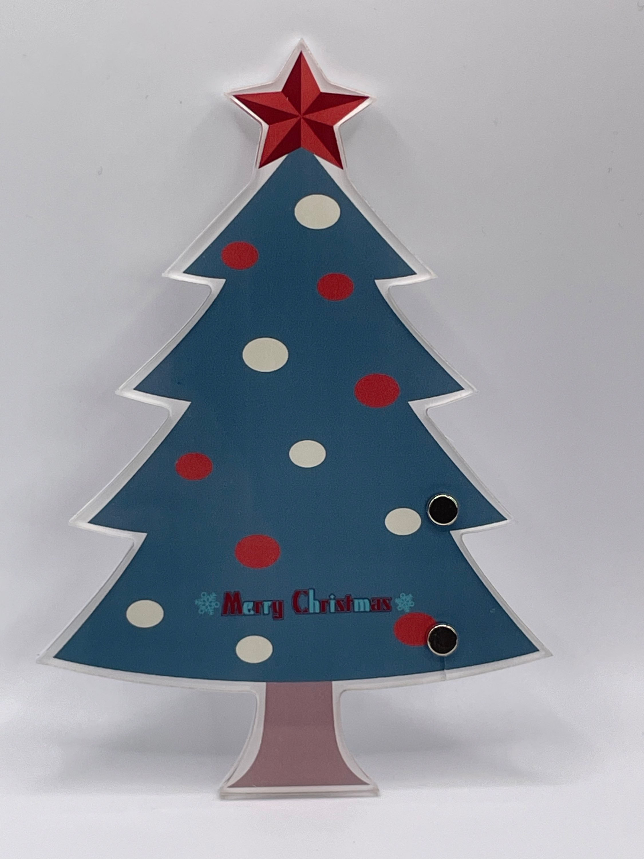 “Blue Christmas Tree” Acrylic lash tile