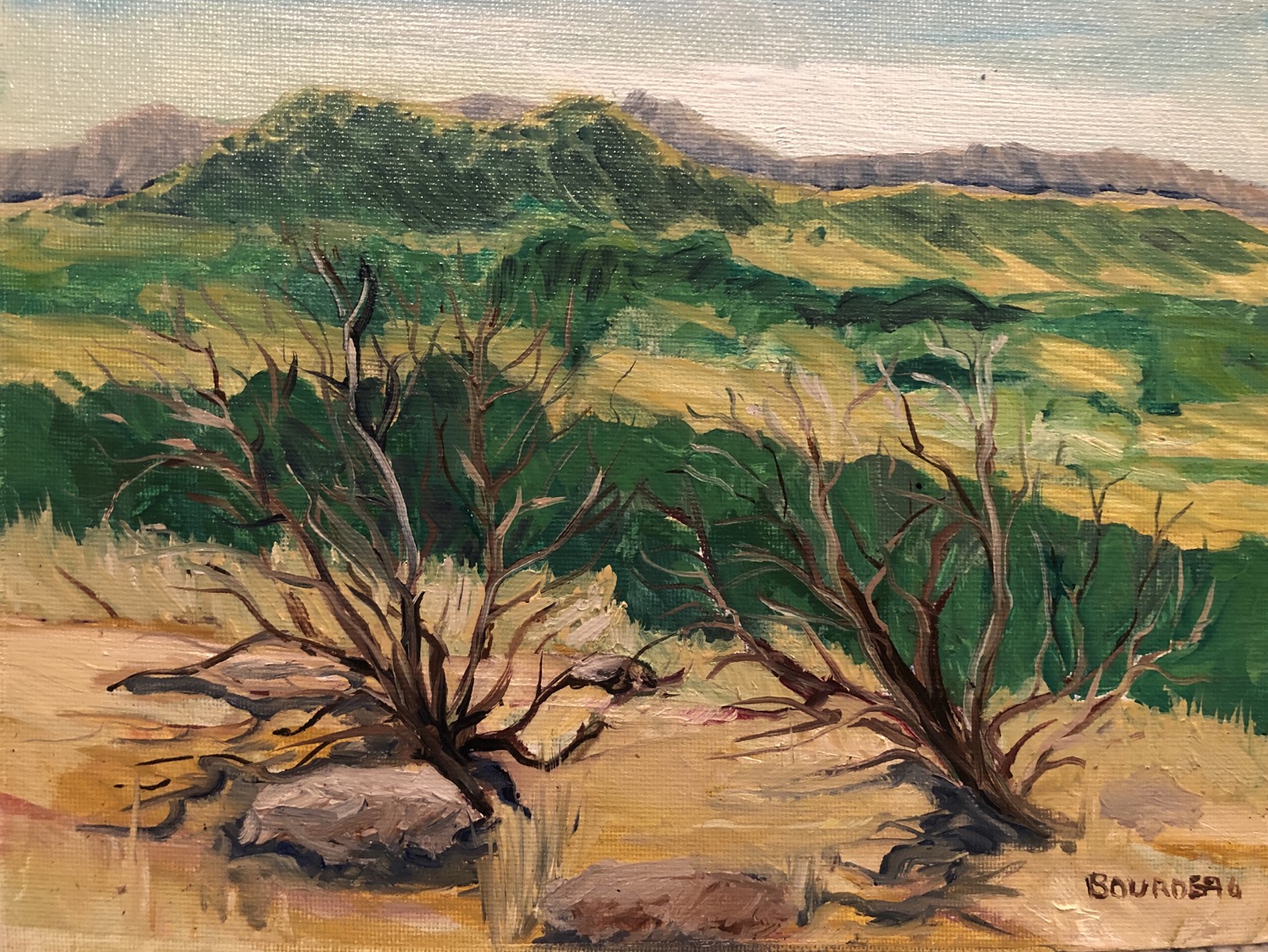 Dueling Brush 8x10” plein air painting