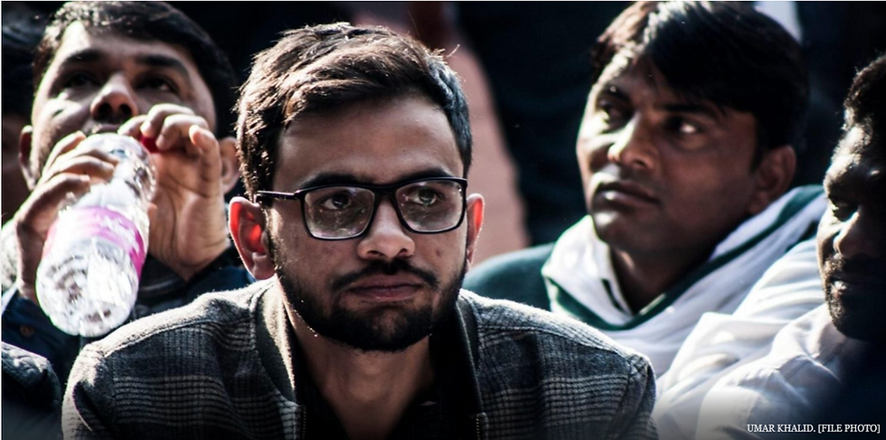 Jailed activist Umar Khalid wins 2026 human rights award