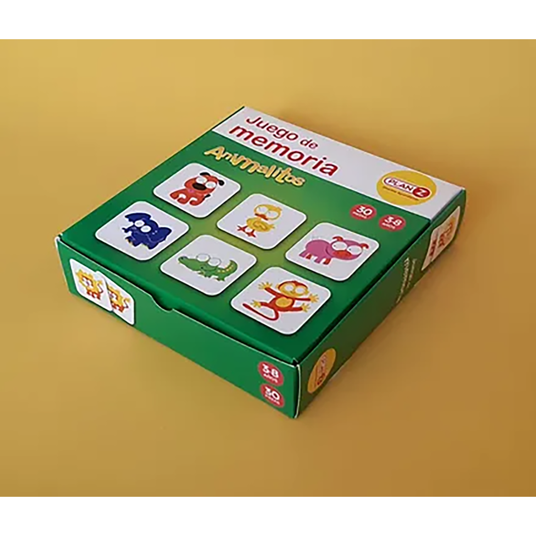Memoria 30 Pz Caja Carton Animales M-Anim-C