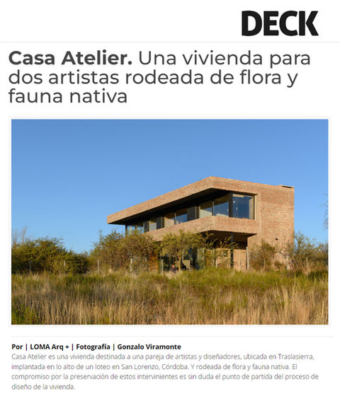Casa Atelier DECK LOMA ARQ