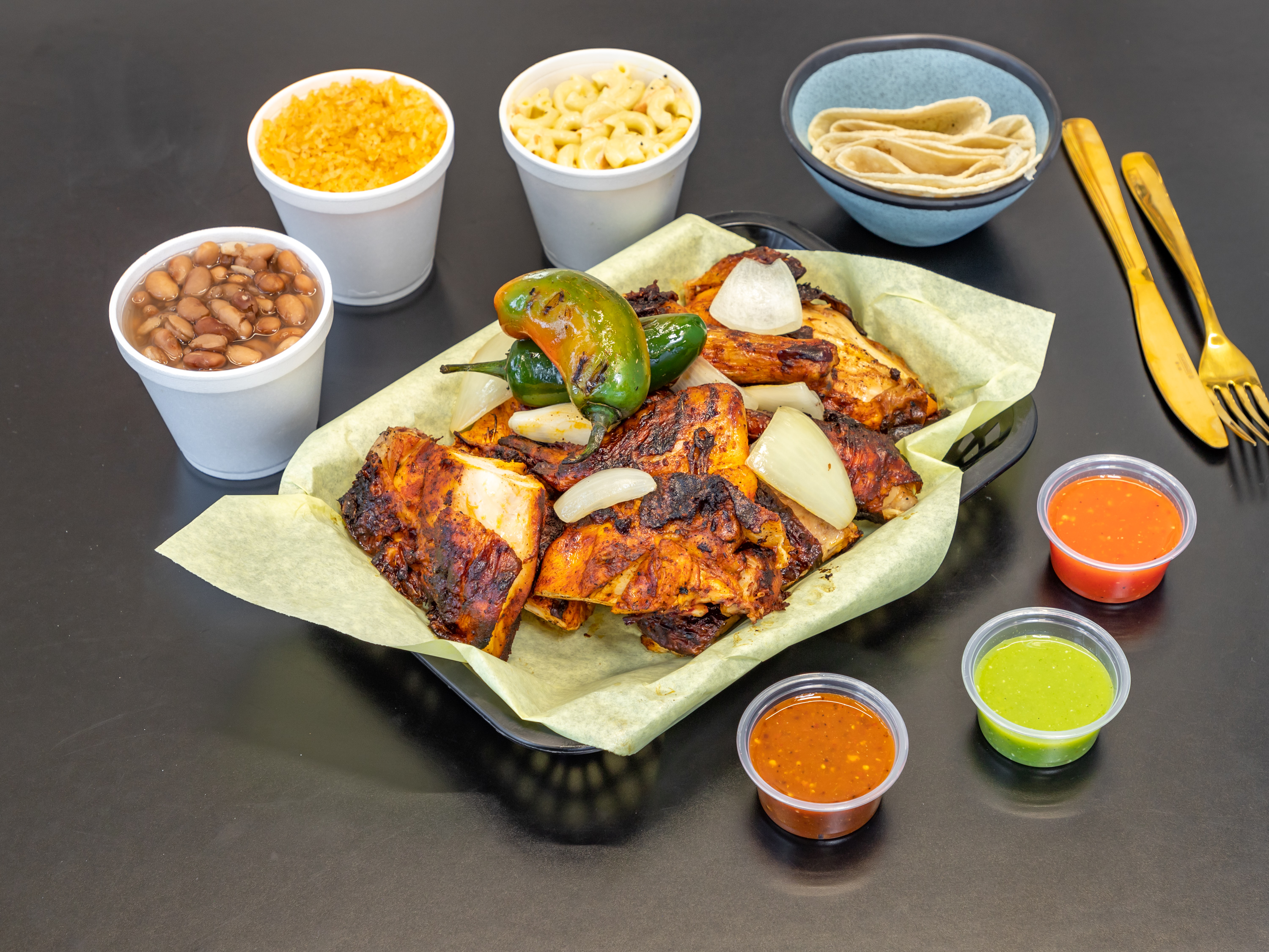 Arranged Food and Objects