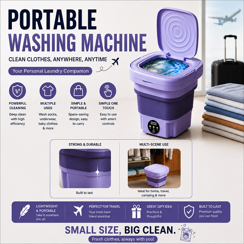 Portable Folding Washing Machine - image 1